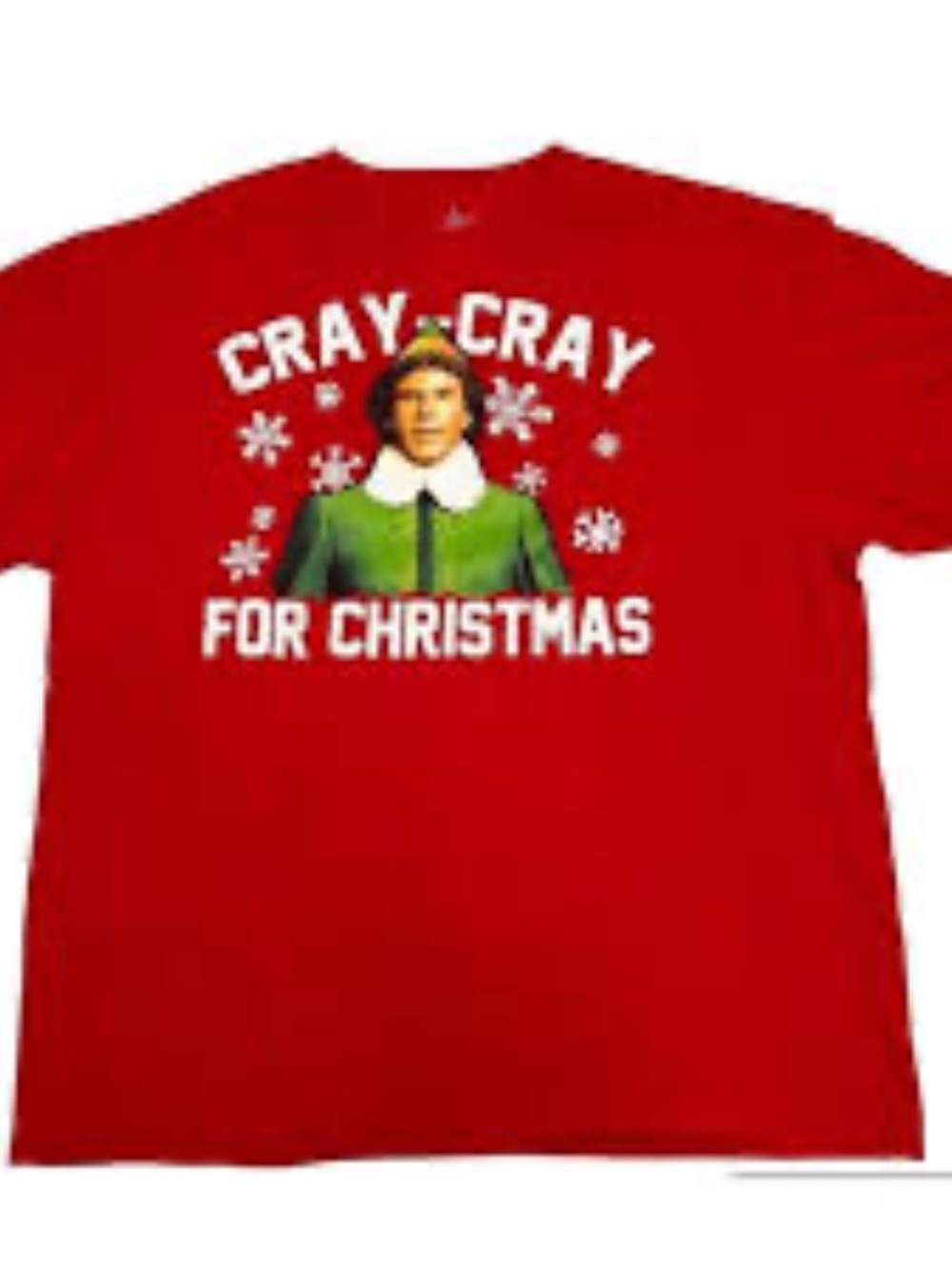 ELF Movie "Cray-Cray For Christmas" Short Sleeve Tee size Small